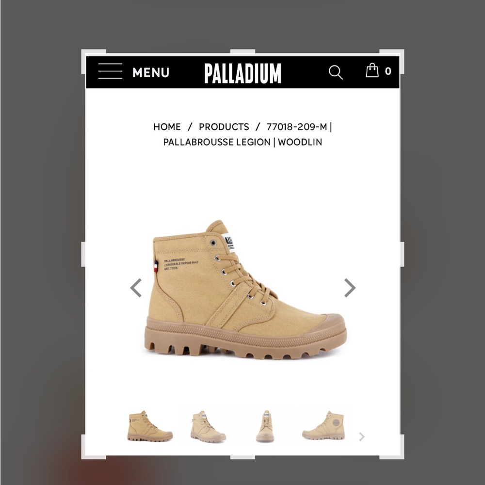 Palladium Legionnaire - New - never worn